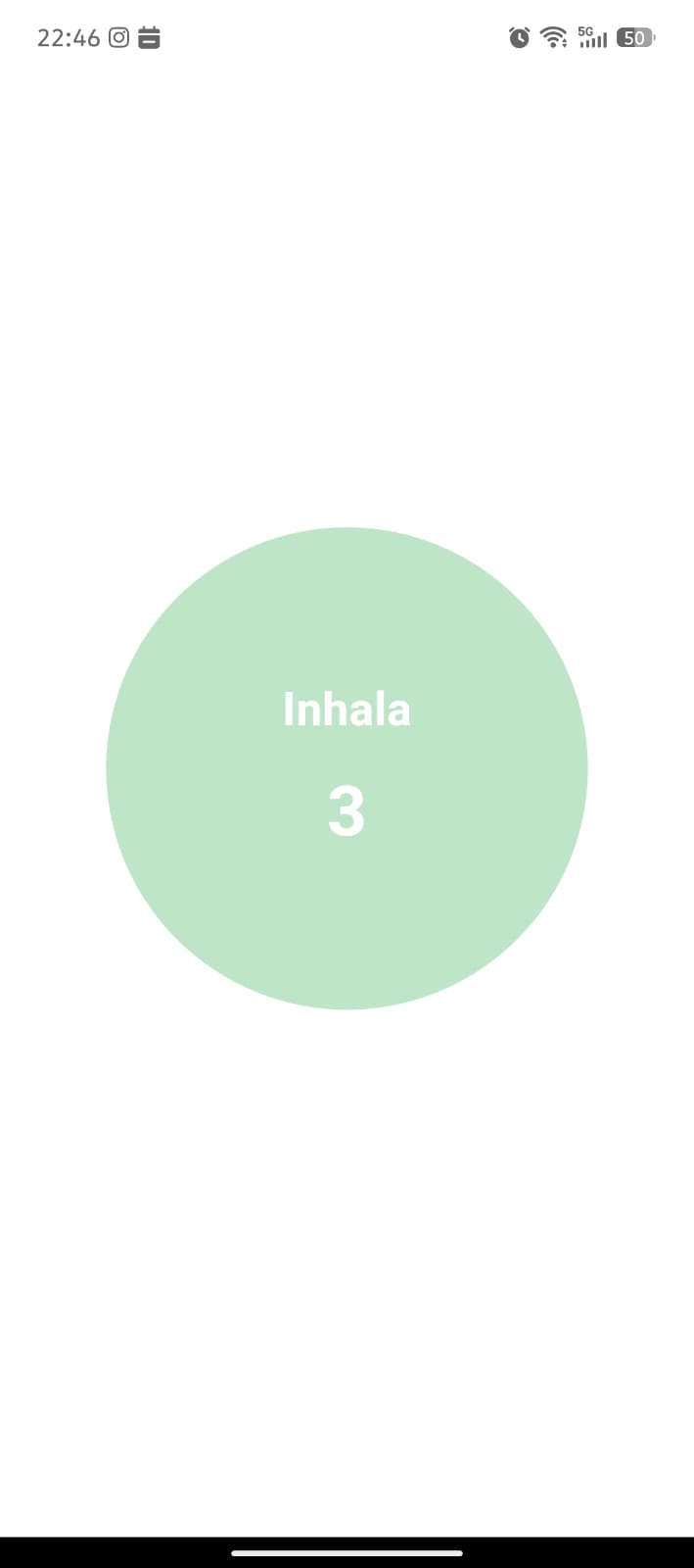 Pantalla de bienvenida de Ansiedapp