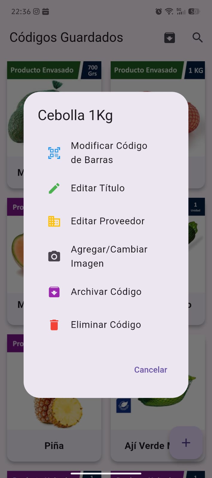 Generador de código de barras