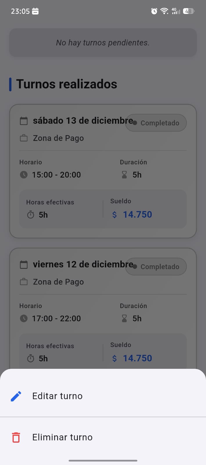 Cálculo de ingresos