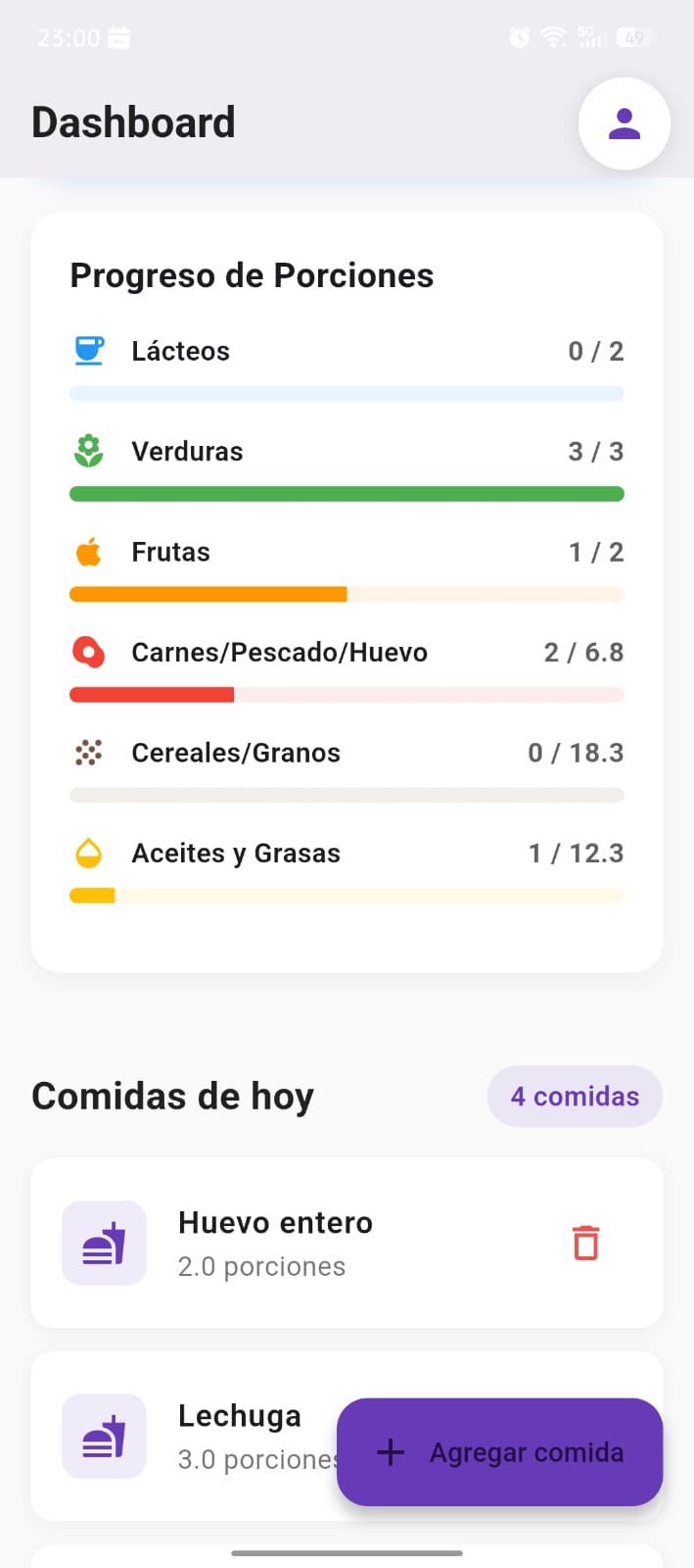 Historial de seguimiento